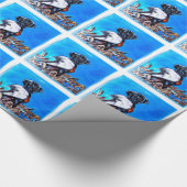 PAPIER CADEAU RÉCUPÉRATION DE LABRADOR NOIR (Coin)