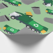 Papier Cadeau Recyclage Motif de camion-poubelle (Coin)