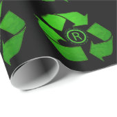 Papier Cadeau Recycle Logo par Shirley Taylor (Coin rond)