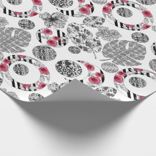 Papier Cadeau Red and Black, Quilting, Patchwork, Rustic, Modern