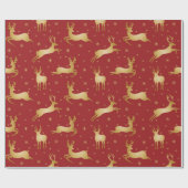 Papier Cadeau Red and gold Christmas (Plat)