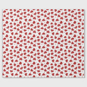 Papier Cadeau Red and White Hearts pattern (Plat)