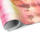 Papier Cadeau Red Artistic Dirty. Tie Dye Texture. Gray Brush Pa (Coin rond)