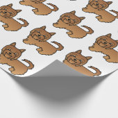 Papier Cadeau Red Australian Terrier Cute Chien Motif (Coin)