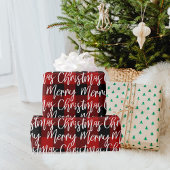Papier Cadeau Red Buffalo Plaid & Joyeux Noël