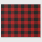 Papier Cadeau Red Buffalo Plaid & Joyeux Noël (Plat)