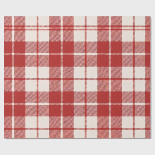 Papier Cadeau Red Candy Cane (Plat)