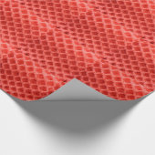 Papier Cadeau Red Colored crochet Fabric Look (Coin)