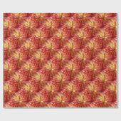Papier Cadeau Red Dahlia Flower Motif Nature (Plat)