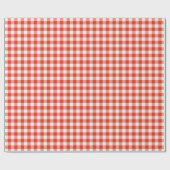 Papier Cadeau Red En vichy Classic Country Farm (Plat)