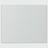 Papier Cadeau Red et Green Stars Light Green Noël (Plat)