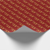 Papier Cadeau Red, Faux Gold 33e (Trente-Troisième) (Coin)