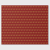 Papier Cadeau Red, Faux Gold 41e (Quarante et unième) (Plat)