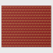 Papier Cadeau Red, Faux Gold 42e (Quarante-Seconde) (Plat)