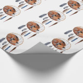 Papier Cadeau Red Fox dormant sur Dreamcatcher (Coin)