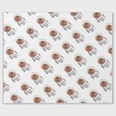 Papier Cadeau Red Fox dormant sur Dreamcatcher (Plat)
