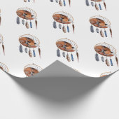 Papier Cadeau Red Fox dormant sur Dreamcatcher (Coin)