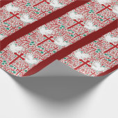 Papier Cadeau "Red Grace : Conception du front chrétien inspirée (Coin)