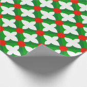 Papier Cadeau Red Green Noël Motif cadeau de vacances (Coin)