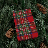 Papier Cadeau Red Green Plaid Rustic Classic Holiday