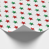 Papier Cadeau Red Green Stars (Coin)