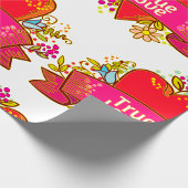 Papier Cadeau Red Heart True Love