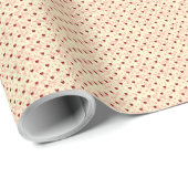 Papier Cadeau Red Hearts Motif sans faille (Coin rond)