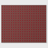 Papier Cadeau Red Holiday Plaid (Plat)