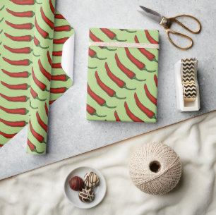 Papier Cadeau Red Hot Chili Pepper Chile Chili Vegetable Veg