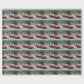 Papier Cadeau Red Jaguar E Type Cabriolet (Plat)