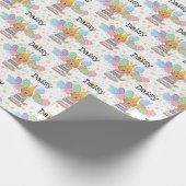 Papier Cadeau Red Labradoodle Chien Anniversaire (Coin)