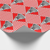 Papier cadeau Red Lacrosse Sports (Coin)