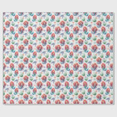 Papier Cadeau Red Mermaid Wrapping Paper in White (Plat)