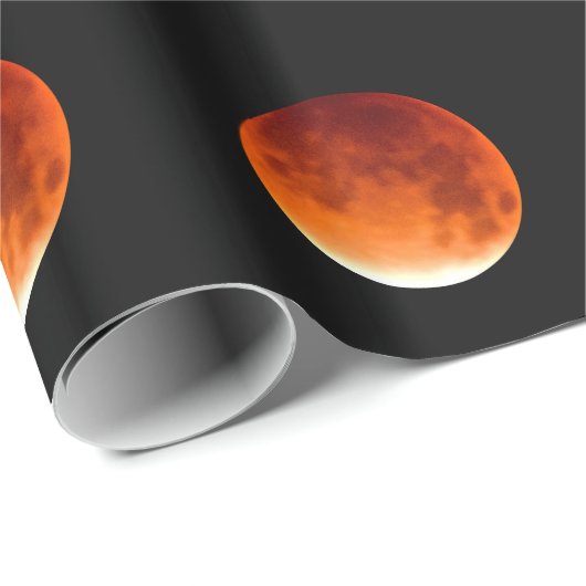 Papier Cadeau Red Moon (Coin rond)