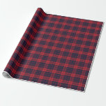 Papier Cadeau Red & Navy Blue Lumberjack Plaid Christmas Motif<br><div class="desc">Célébrez la saison des fêtes magiques et festives avec notre papier d'emballage de vacances personnalisé. Notre design de vacances élégant est doté de notre design de motif plaid de style bûcheron rouge et bleu marine. Toutes les oeuvres contenues dans ce papier d'emballage motif de Noël en bûcheron rouge et bleu...</div>