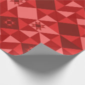 Papier Cadeau Red Nordic Star Noël brillant (Coin)