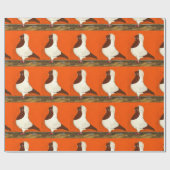 Papier Cadeau Red Nun Pigeon (Plat)