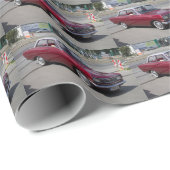 Papier Cadeau Red Opel Rekord 1900 (Coin rond)