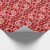 Papier Cadeau Red Paisley (Coin)