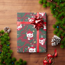 Red Panda Haven - Abstrait Noël Red Panda