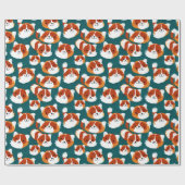 Papier Cadeau Red Panda Haven - Noël (Plat)