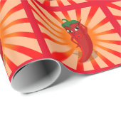 Papier Cadeau Red Pepper Superstar (Coin rond)