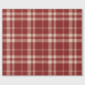 Papier Cadeau Red Plaid (Plat)