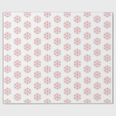 Papier Cadeau Red Plaid Snowflake rustique pays (Plat)