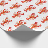 Papier Cadeau Red polygonal lobster (Coin)