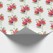 Papier Cadeau Red Poppies Floral Art (Coin)