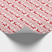 Papier Cadeau Red Reindeer Vilain Sweat Noël Noël (Coin)