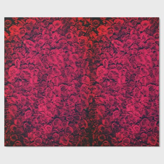 Papier Cadeau Red Roses| (Plat)