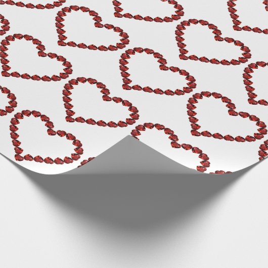 Papier Cadeau Red Ruby Gemstone Heart (Coin)
