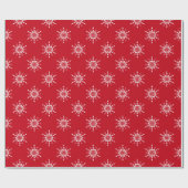 Papier Cadeau Red Snowflake Délice (Plat)